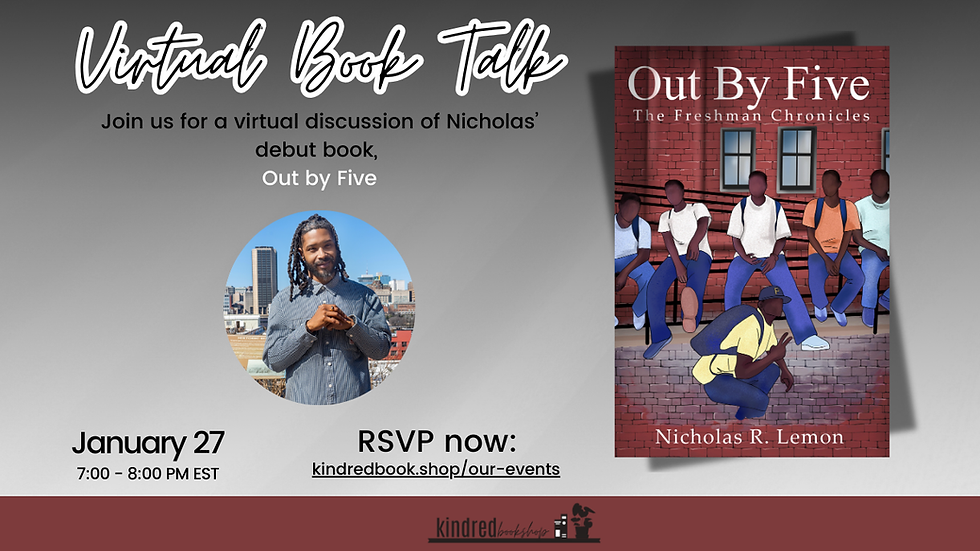 "Out by Five" Virtual Author Talk with Nicholas R. Lemon