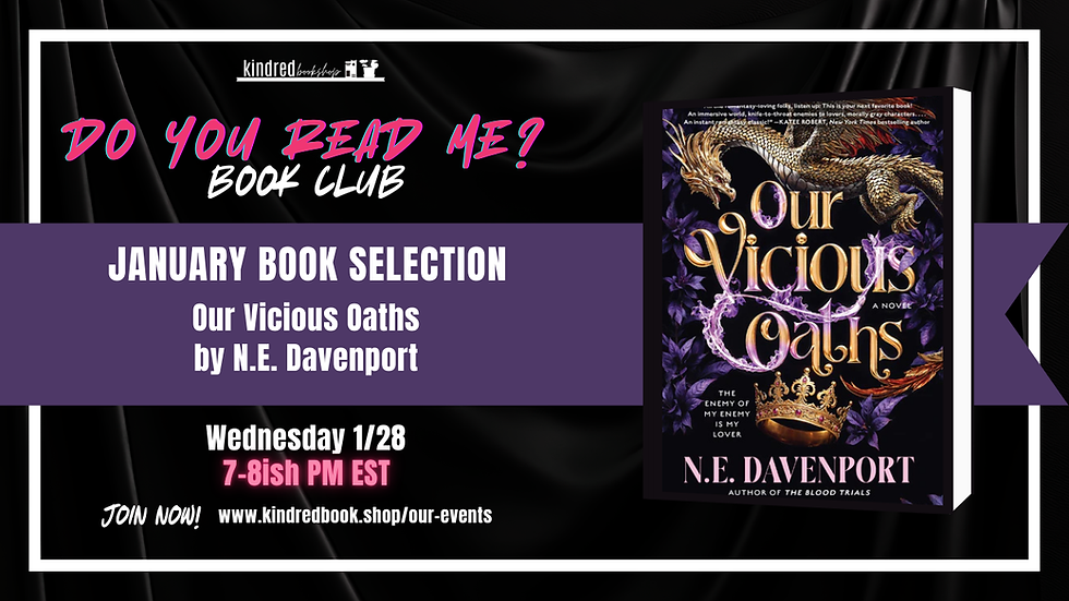 "Do You Read Me" Book Club Meeting - Our Vicious Oaths