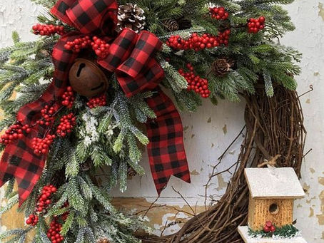 Crazy COVID New Year's Wreath Auction raised $760. Thank You, Quesnel:)