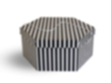 Wedding hat storage box. Black and White