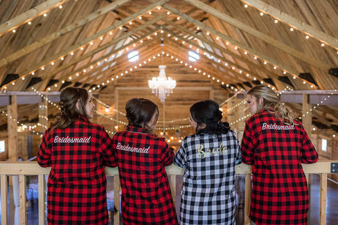 bridesmaids in robes