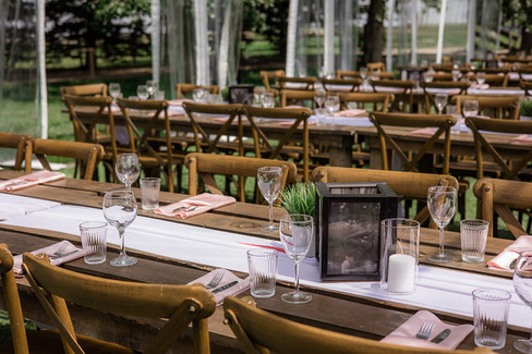 reception seating and tables 