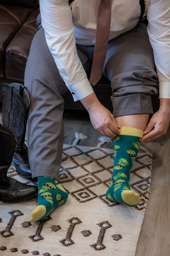 Groom pineapple socks