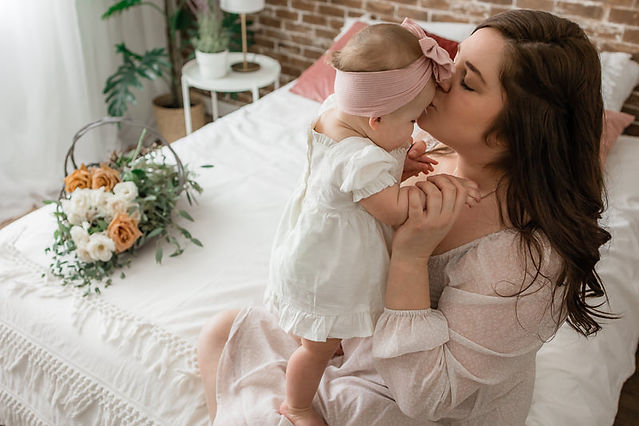 mommy kisses baby bohemian mommy and me photos 