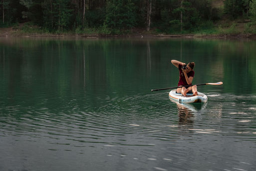 calgary photographer on SUP