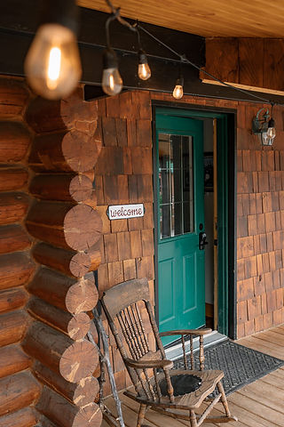Entrance to Airbnb in Kananaskis