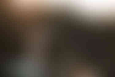 Couple standing on paddleboards on a calm mountain lake on their Crowsnest Pass wedding day