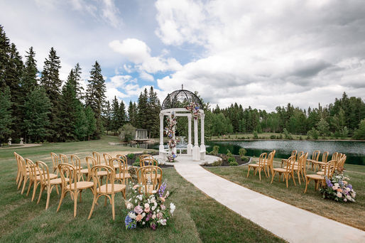 stunning wedding venue with gorgeous floral decorations