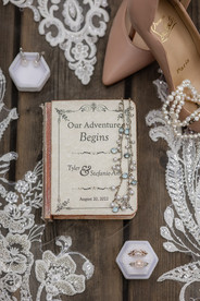 Bride details and vow book