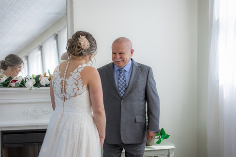 Bride and Father first look