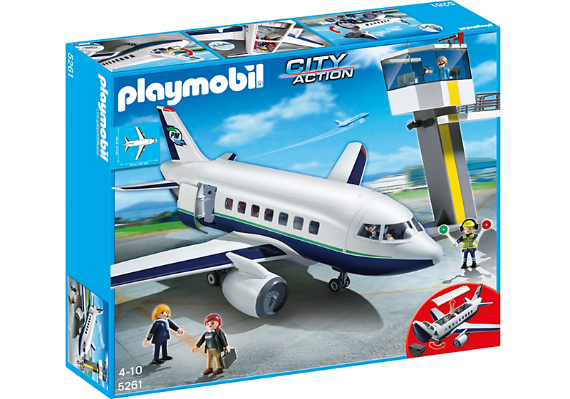 Playmobil: City action airport cargo and passenger jet