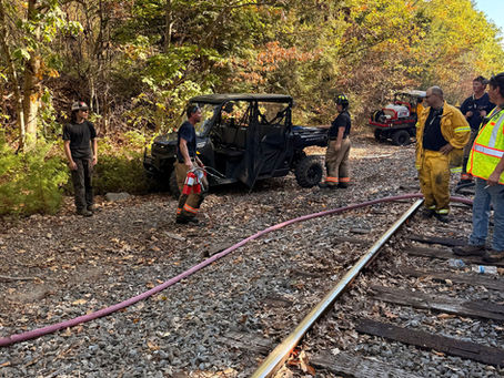 Brush Fire Along Railroad Tracks Contained to One Acre in East Livermore