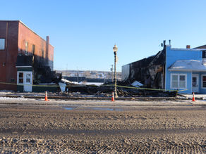 Firefighter and Homeowner Sent to Hospital in Structure Fire Which Destroyed Two Buildings on Main Street in Van Buren