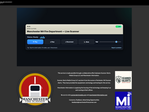 Press ReleaseScanner Alerts Media Group LLC Announces Major Change to Manchester NH Fire Feed