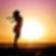 Person with heart opening posture