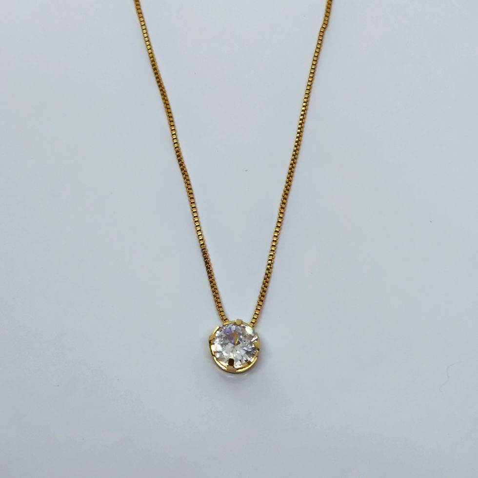 Corrente Veneziana com Ponto de Luz (Banhada a Ouro ou Prata)