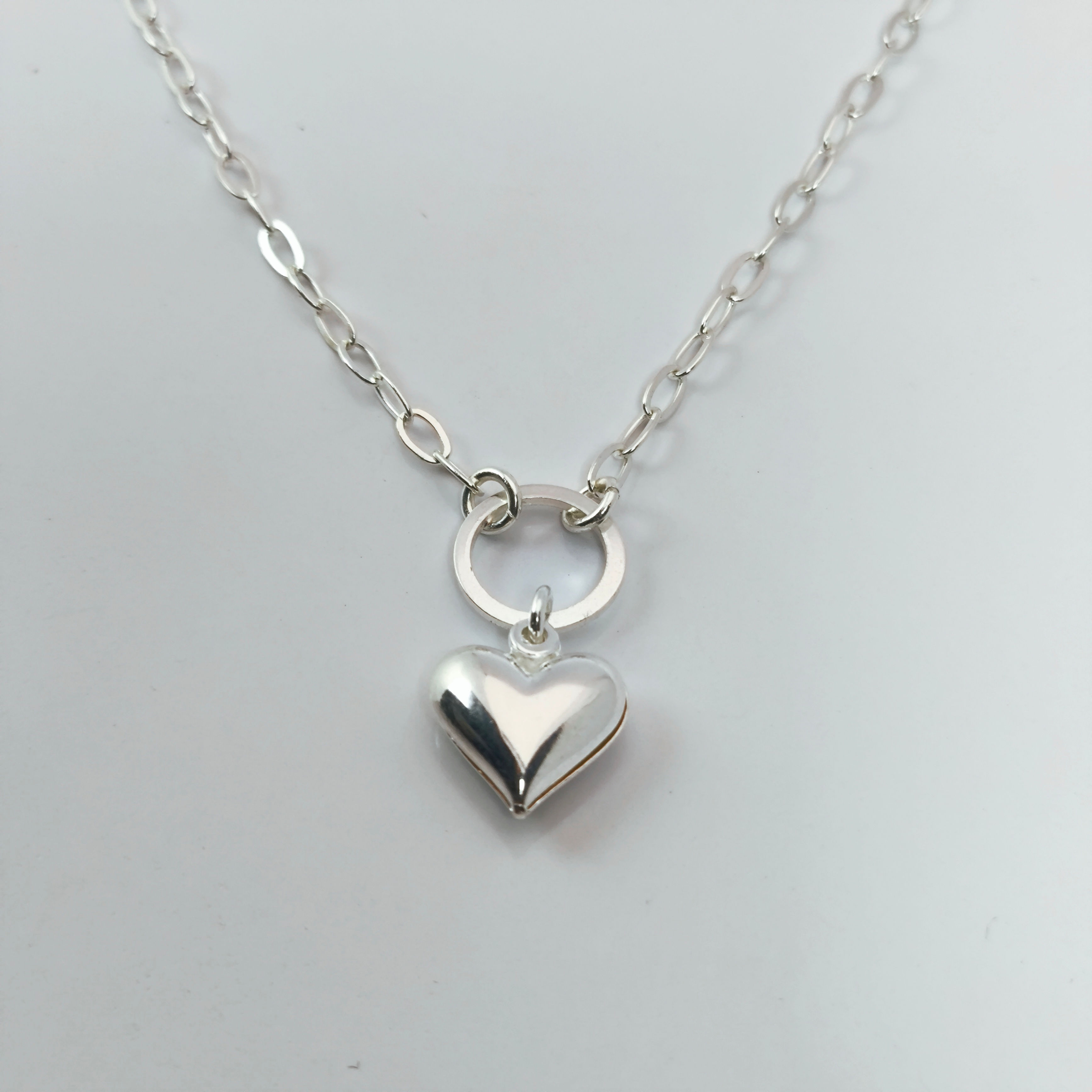 Corrente Choker Coração (Prata 925) com Extensor