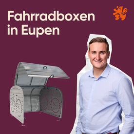 Fahrradbox an einer öffentlichen Stelle in Eupen