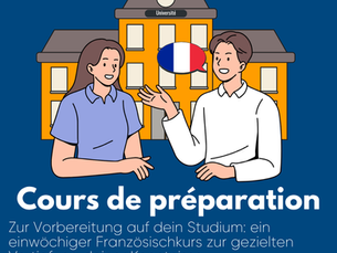 Auch in diesem Jahr organisiert das Ministerium einen einwöchigen Vorbereitungskurs, der den Teilnehmenden dabei hilft, ihre Französischkenntnisse gezielt für ein Studium zu vertiefen.
