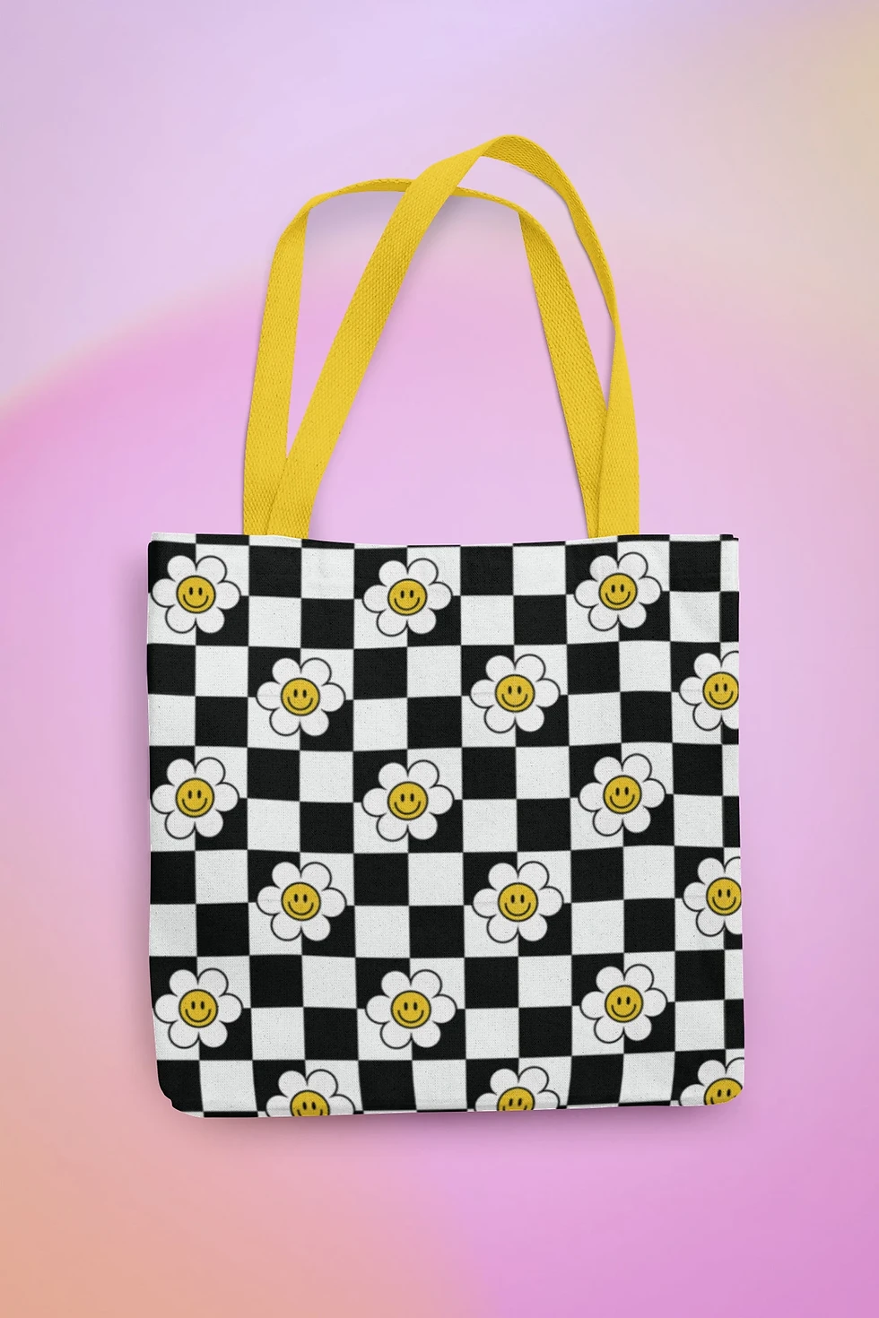 Thumbnail: Checkerboard Daisy Black repeat file