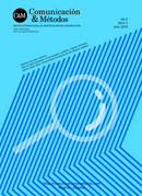 2020. Comunicación y Métodos. Vol. 2 Núm. 1 (2020)_ Metodologías y técnicas de investigaci