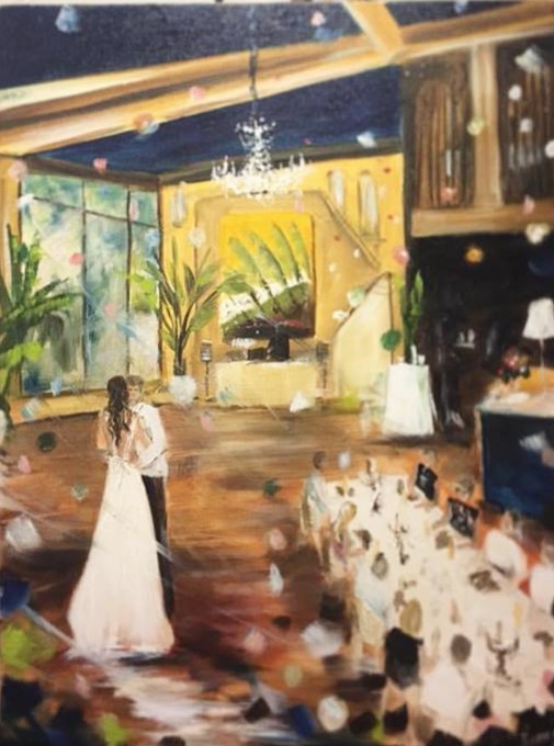 First Dance Live Painting