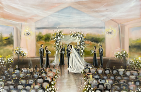 Bavaria Downs wedding - Traditional Collection 2025 - Live Painting by Leanne - Edward Anne Estate Wedding 