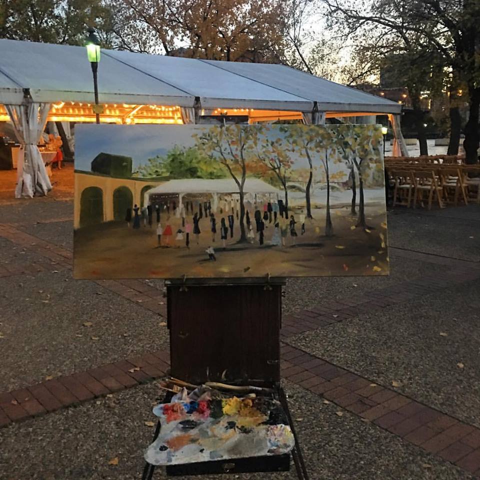 Social Hour painting