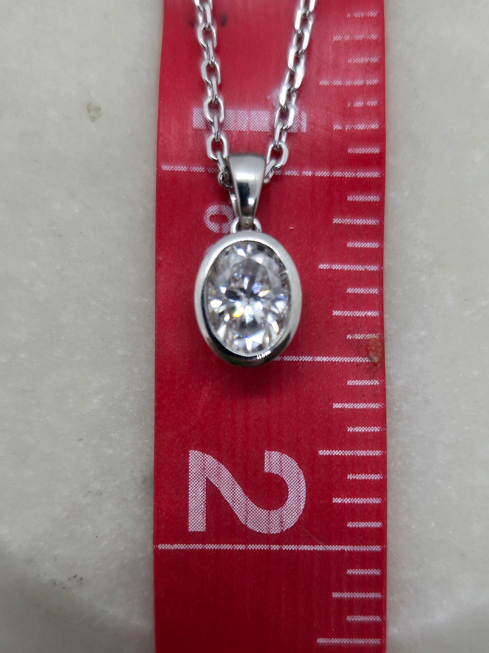 Thumbnail: Studiodragonfly19 Moissanite 10k Gold Bezel Memorial Ash Pendant