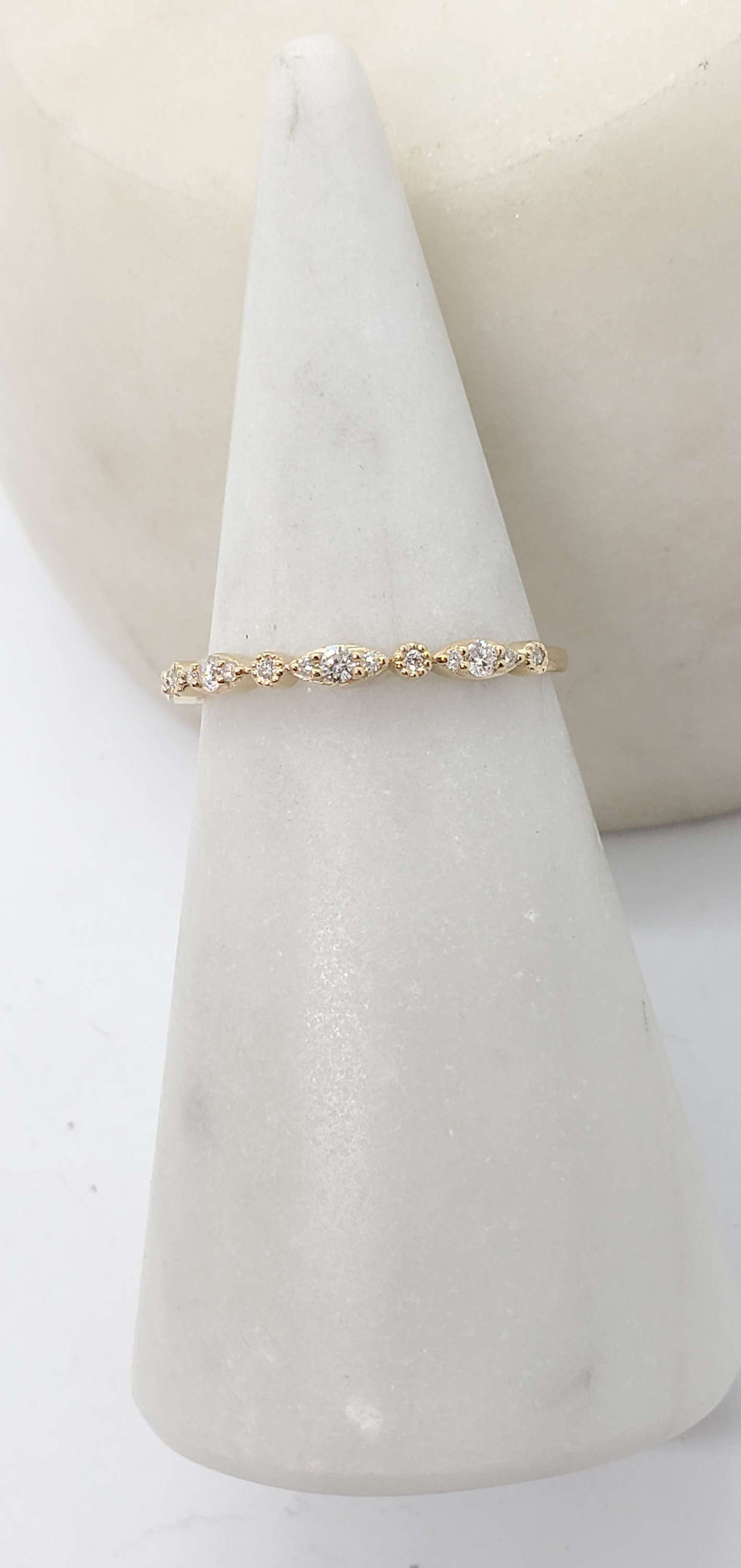 Thumbnail: Memorial Cremation 14k Diamond Ring