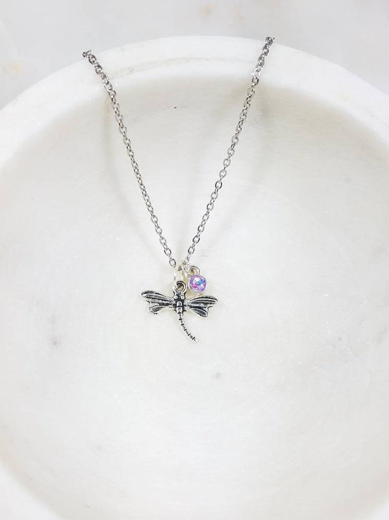 Thumbnail: Cremation Dragonfly Memorial Pendant/Ash Memorial Necklace/Pet Memorial/Crematio