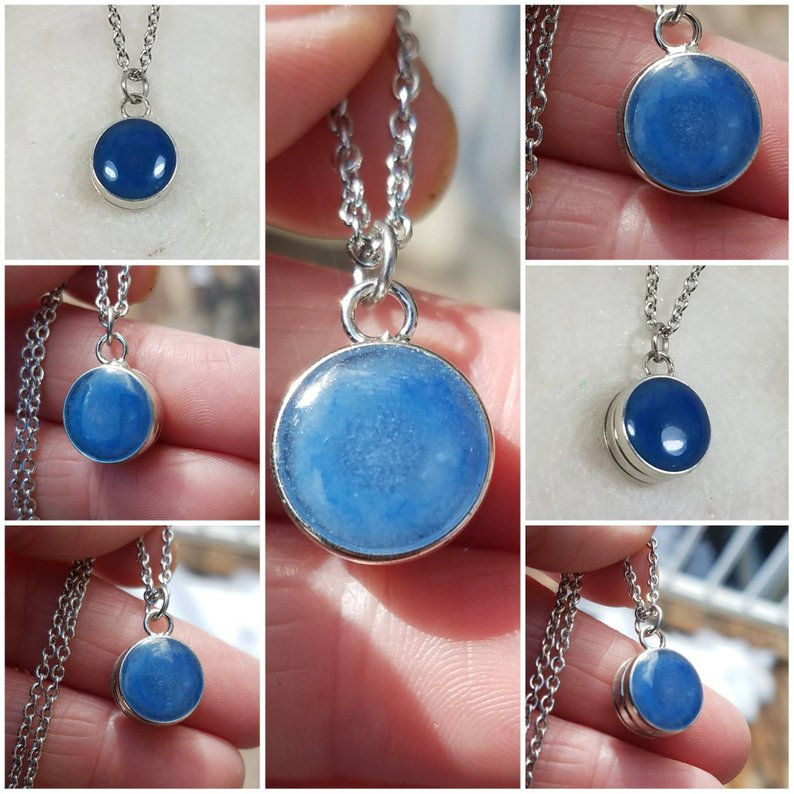 Thumbnail: Stainless Steel Snap Memorial Charm Necklace/Cremation Necklace/Pet Memorial/Ash