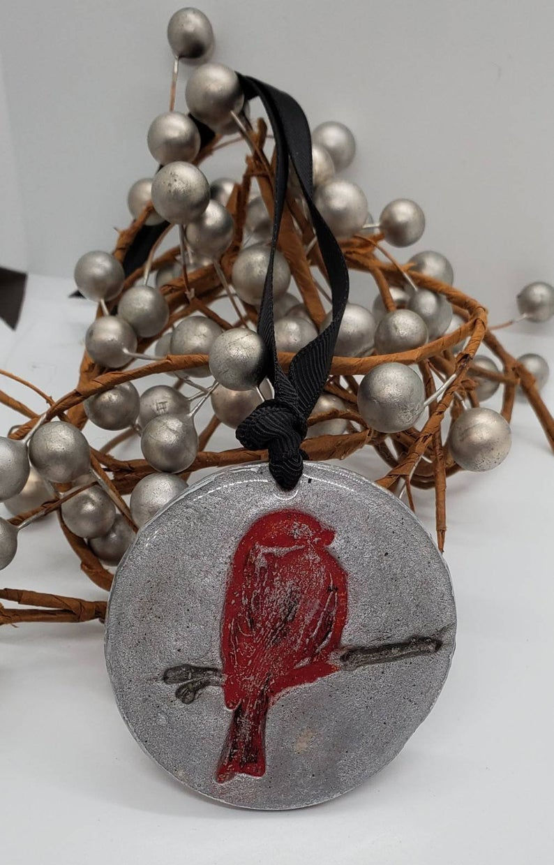 Thumbnail: Cremation Memorial Ash Holiday Ornament/Essential Oil Ornament