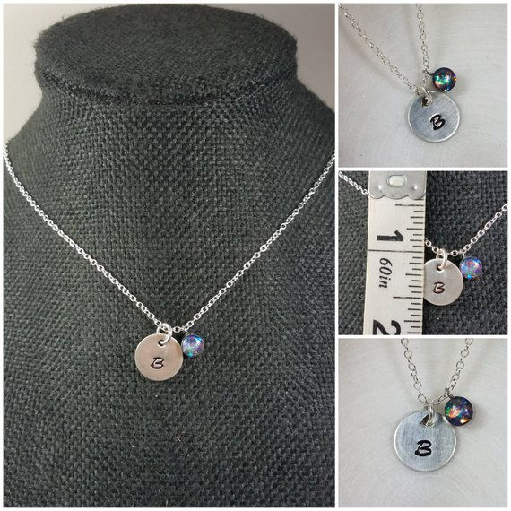 Thumbnail: Memorial Ash Stainless Steel Gold Initial Pendant Necklace