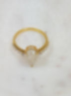 Thumbnail: Memorial Ash Solitare 18kt Gold Diamond Cremation Ring /Memorial Ash Cremation R
