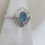 Thumbnail: Studiodragonfly19 Memorial Ash Oval  Aquamarine Ring/Memorial Ash Jewe