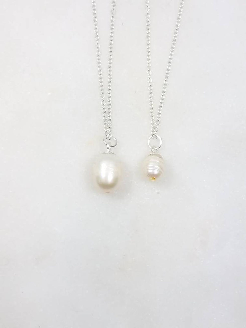 Thumbnail: Studiodragonfly19 Cremation Fresh Water Pearl Memorial Ash Pendant/Memorial Ash