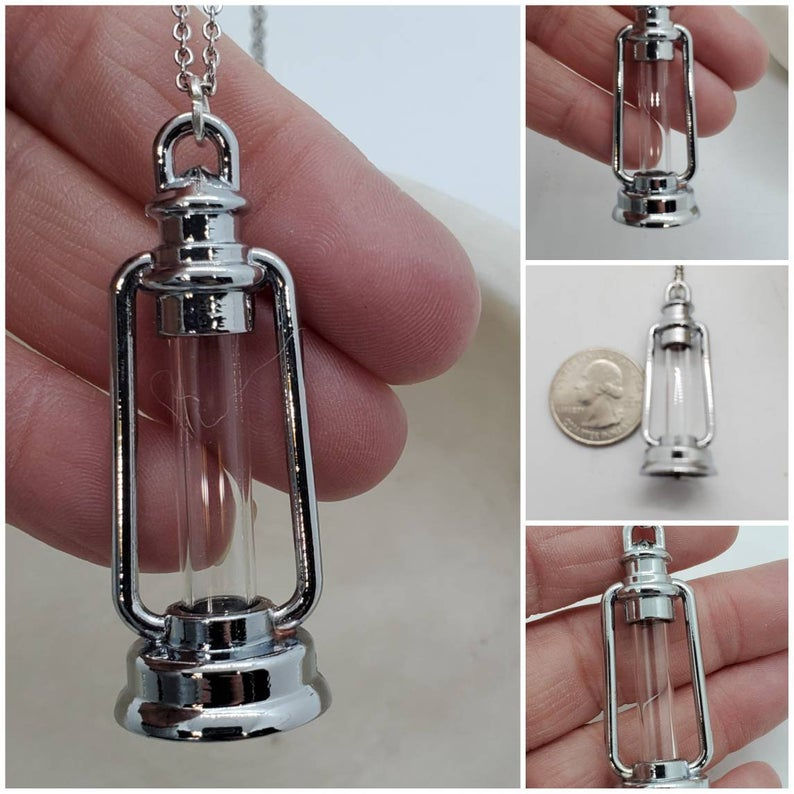 Thumbnail: DIY Cremation Glass Lantern/Memorial Ash Necklace/Pet Memorial/Cremation Jewelry