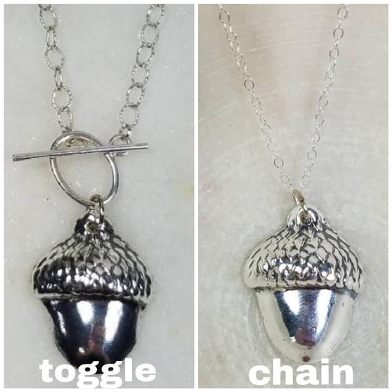 Thumbnail: Acorn Memorial Ash Pendant Necklace