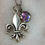 Thumbnail: Memorial Ash Fleur de Lis Necklace/Cremation Pendant/ Pet Memorial Jewelry/ Memo