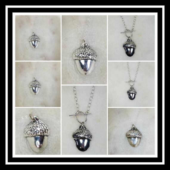 Thumbnail: Acorn Memorial Ash Pendant Necklace