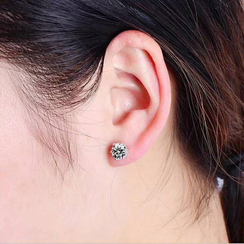 Thumbnail: Studiodragonfly19 Memorial Ash Sterling Silver Cubic Zirconia Prong Cremation