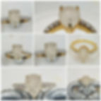 Thumbnail: Memorial Ash Solitare 18kt Gold Diamond Cremation Ring /Memorial Ash Cremation R