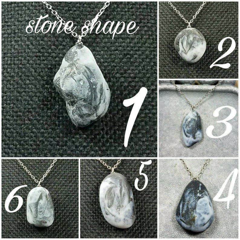 Thumbnail: Memorial Ash Stone Turquoise Pendant/Cremation Pendant