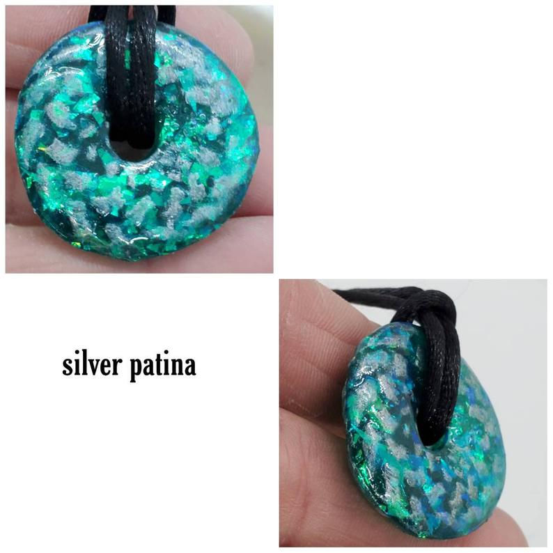 Thumbnail: Memorial Ash Round Necklace/Cremation Pendant/ Pet Memorial Jewelry/ Memorial