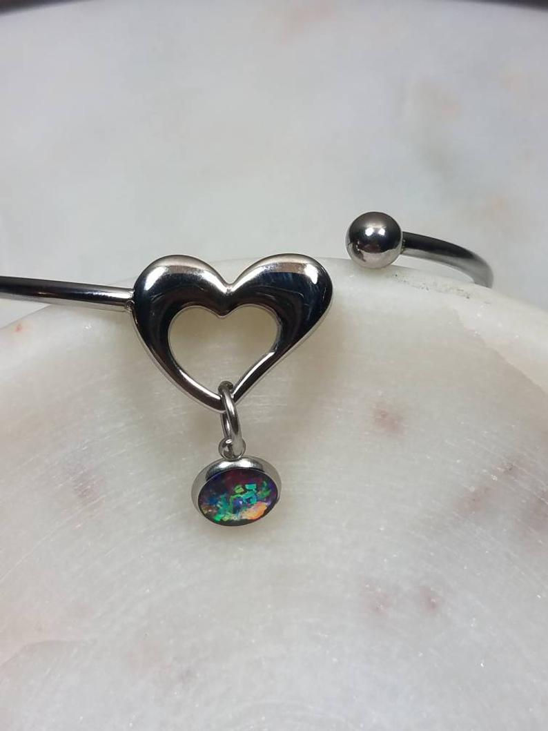 Thumbnail: Memorial Ash Stainless Steel Heart Bracelet/Cremation Charm Bracelet/Pet Memoria