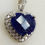 Thumbnail: Memorial Ash Sterling Silver Cubic Zirconia Heart Pendant Necklace