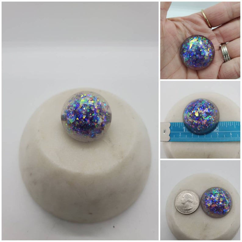 Thumbnail: Memorial Ash Cremation Round Brooch Pin/Cremation Jewelry/ Cremation Pin/Pet
