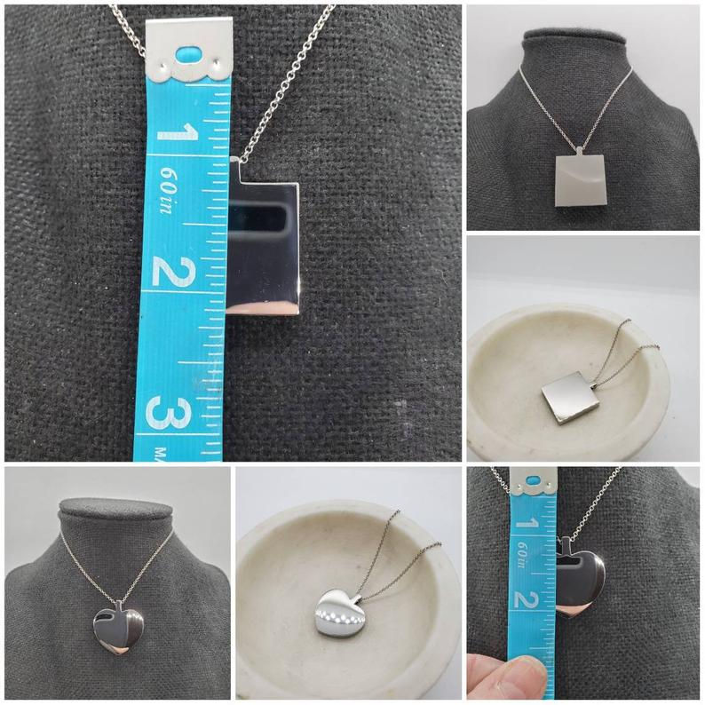 Thumbnail: Memorial Ash Stainless Steel Cremation Urn Necklace/Cremation Pendant/Cremation