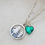 Thumbnail: Memorial Ash Sterling Silver Pine Tree Sterling Silver Heart Pendant Necklace/